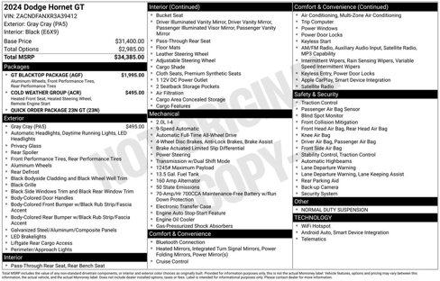 Used 2024 Dodge Hornet GT w/ GT Blacktop Package image 28