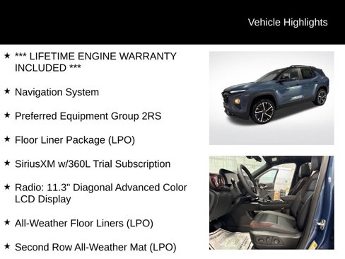 New 2026 Chevrolet Equinox RS w/ LPO, Floor Liner Package image 2