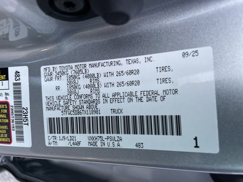 New 2026 Toyota Tundra Limited image 23