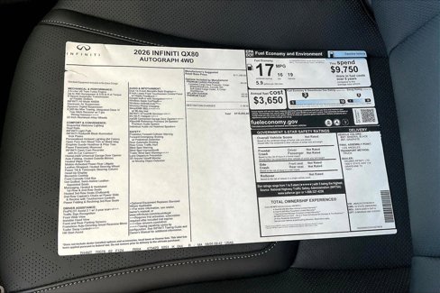 New 2026 INFINITI QX80 Autograph w/ Premium Cargo Package image 21