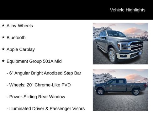 New 2025 Ford F150 Lariat w/ Equipment Group 501A Mid image 21