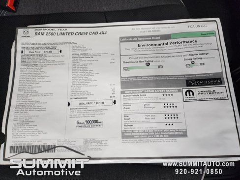 New 2025 RAM 2500 Limited image 73