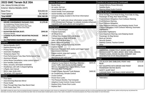 Used 2022 GMC Terrain SLE w/ Driver Convenience Package image 38