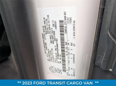 Certified 2023 Ford Transit 250 Low Roof AWD w/ Exterior Upgrade Package image 30