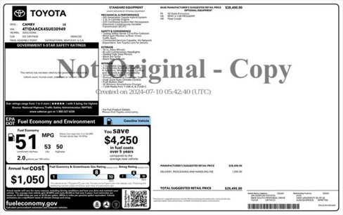 Used 2025 Toyota Camry LE image 12