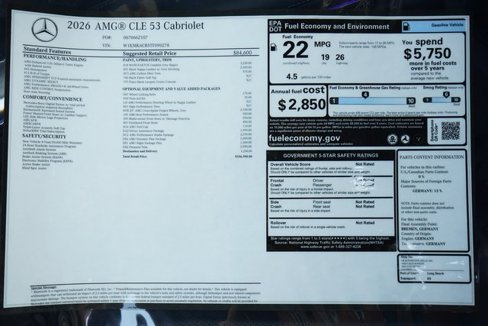 New 2026 Mercedes-Benz CLE 53 AMG 4MATIC Cabriolet image 43