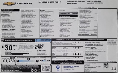 New 2025 Chevrolet TrailBlazer LT w/ Convenience Package image 7