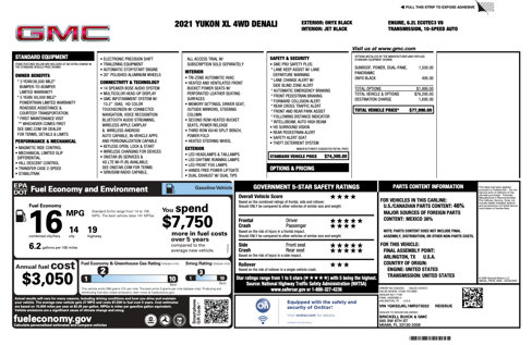 Used 2021 GMC Yukon XL Denali image 2