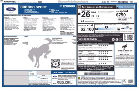 Used 2024 Ford Bronco Sport Big Bend image 30