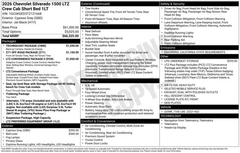 New 2026 Chevrolet Silverado 1500 LTZ w/ Technology Package image 4