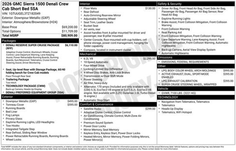 New 2026 GMC Sierra 1500 Denali image 1