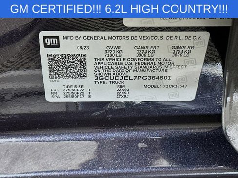 Used 2023 Chevrolet Silverado 1500 High Country w/ High Country Premium Package image 33