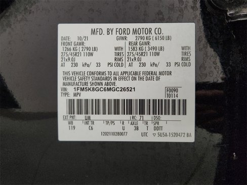 Used 2021 Ford Explorer ST w/ Equipment Group 401A image 16