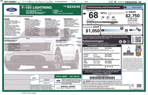 Used 2023 Ford F150 Lightning XLT image 5