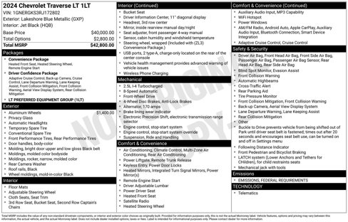 Used 2024 Chevrolet Traverse LT image 4