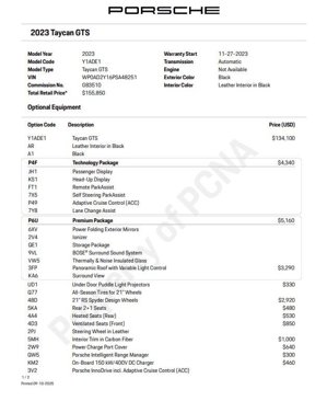 Certified 2023 Porsche Taycan GTS image 6