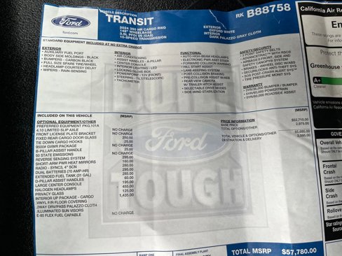 Used 2024 Ford Transit 350 148 High Roof w/ Interior Upgrade Package image 6