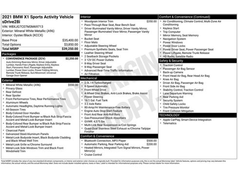 Used 2021 BMW X1 sDrive28i w/ Convenience Package image 43
