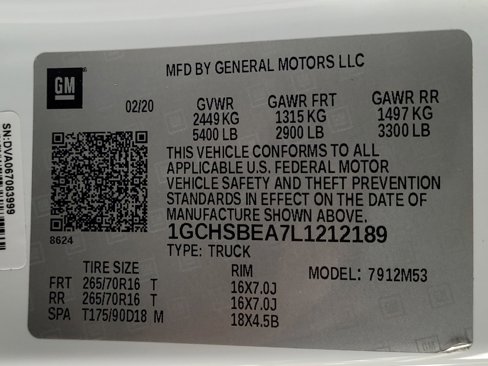 Used 2020 Chevrolet Colorado W/T w/ WT Convenience Package image 33