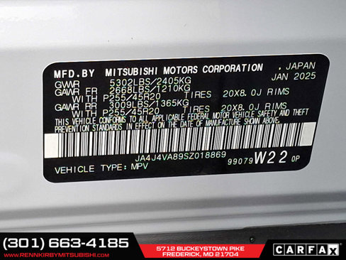 New 2025 Mitsubishi Outlander SE image 19