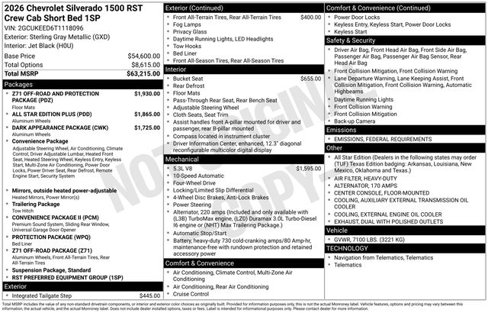 New 2026 Chevrolet Silverado 1500 RST image 3