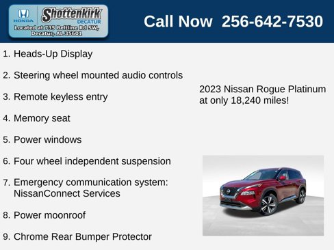 Used 2023 Nissan Rogue Platinum w/ Platinum Premium Package image 13