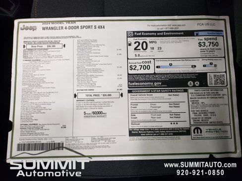 New 2024 Jeep Wrangler Sport S image 78