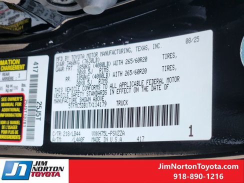 New 2026 Toyota Tundra 1794 Edition image 24