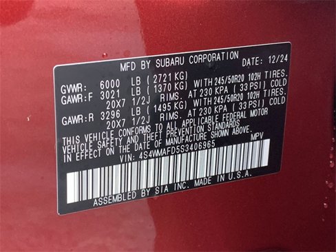 New 2025 Subaru Ascent Onyx Edition image 32