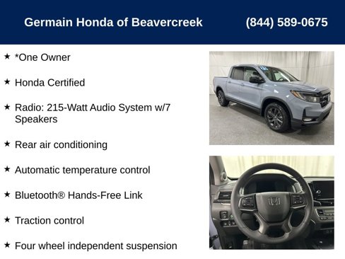Certified 2025 Honda Ridgeline Sport image 5