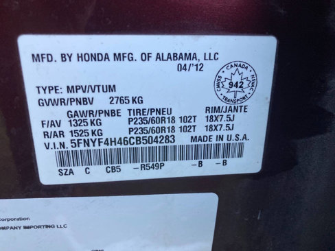 Used 2012 Honda Pilot EX image 13