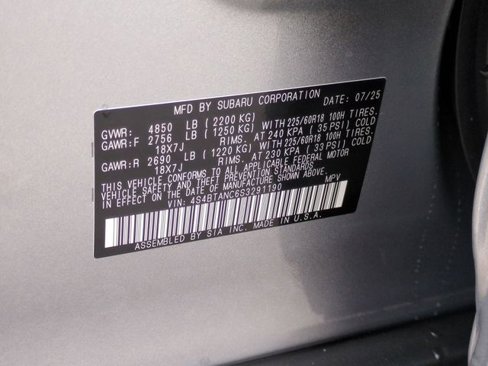 New 2025 Subaru Outback Limited image 44