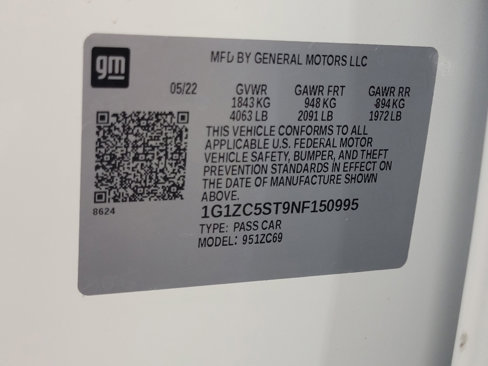 Used 2022 Chevrolet Malibu LS w/ Driver Confidence Package II image 33