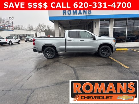 New 2025 Chevrolet Silverado 1500 Custom w/ LPO, Dark Essentials Package image 1