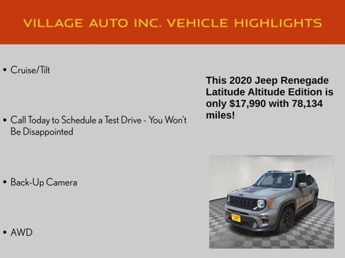 Used 2020 Jeep Renegade Altitude image 14