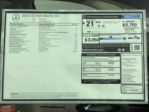 New 2025 Mercedes-Benz GLS 450 4MATIC image 33