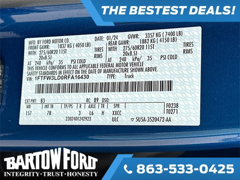 Used 2024 Ford F150 XLT w/ Equipment Group 303A High image 31