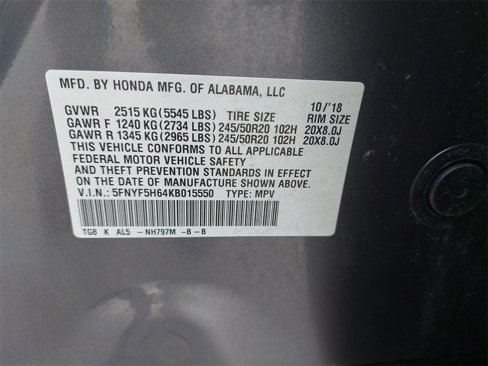 Used 2019 Honda Pilot Touring image 29