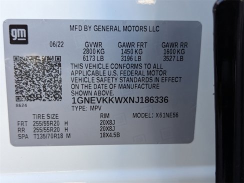 Certified 2022 Chevrolet Traverse Premier w/ Redline Edition image 57
