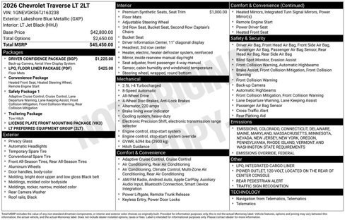 New 2026 Chevrolet Traverse LT w/ Driver Confidence Package image 4