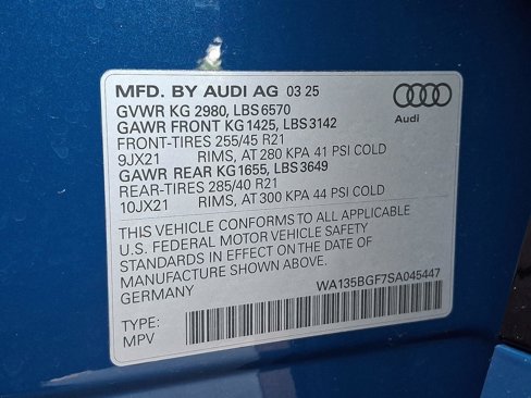 New 2025 Audi SQ6 e-tron Prestige image 23