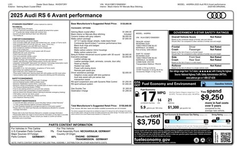 New 2025 Audi RS 6 performance image 3