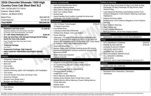 New 2026 Chevrolet Silverado 1500 High Country w/ Midnight Edition image 4