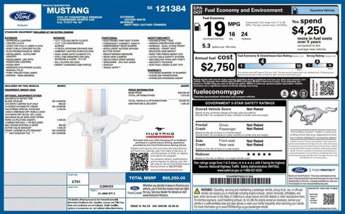 New 2025 Ford Mustang GT Premium w/ California Special Package image 2