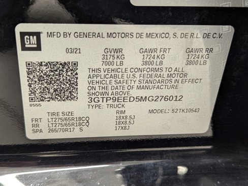 Used 2021 GMC Sierra 1500 AT4 w/ AT4 Preferred Package image 16