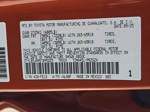 New 2025 Toyota Tacoma TRD Sport image 35