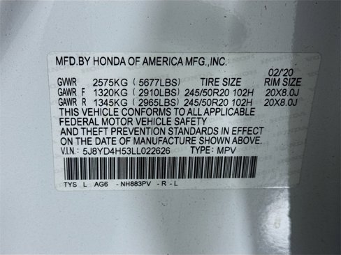 Used 2020 Acura MDX SH-AWD w/ Technology Package image 48