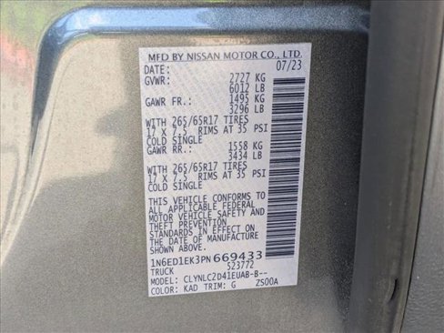 Used 2023 Nissan Frontier SV w/ SV Convenience Package image 24