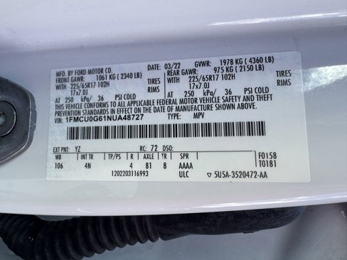 Certified 2022 Ford Escape SE image 34