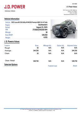 Used 2025 Lexus NX 350 AWD w/ Accessory Package (2T) image 3